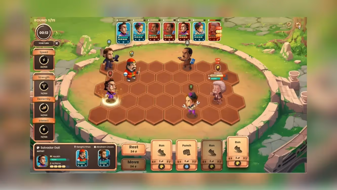 Timeshuffle.io - Cocos3D, JS/TS, Nodejs, Moleculerjs